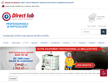 Tablet Screenshot of directlub.com